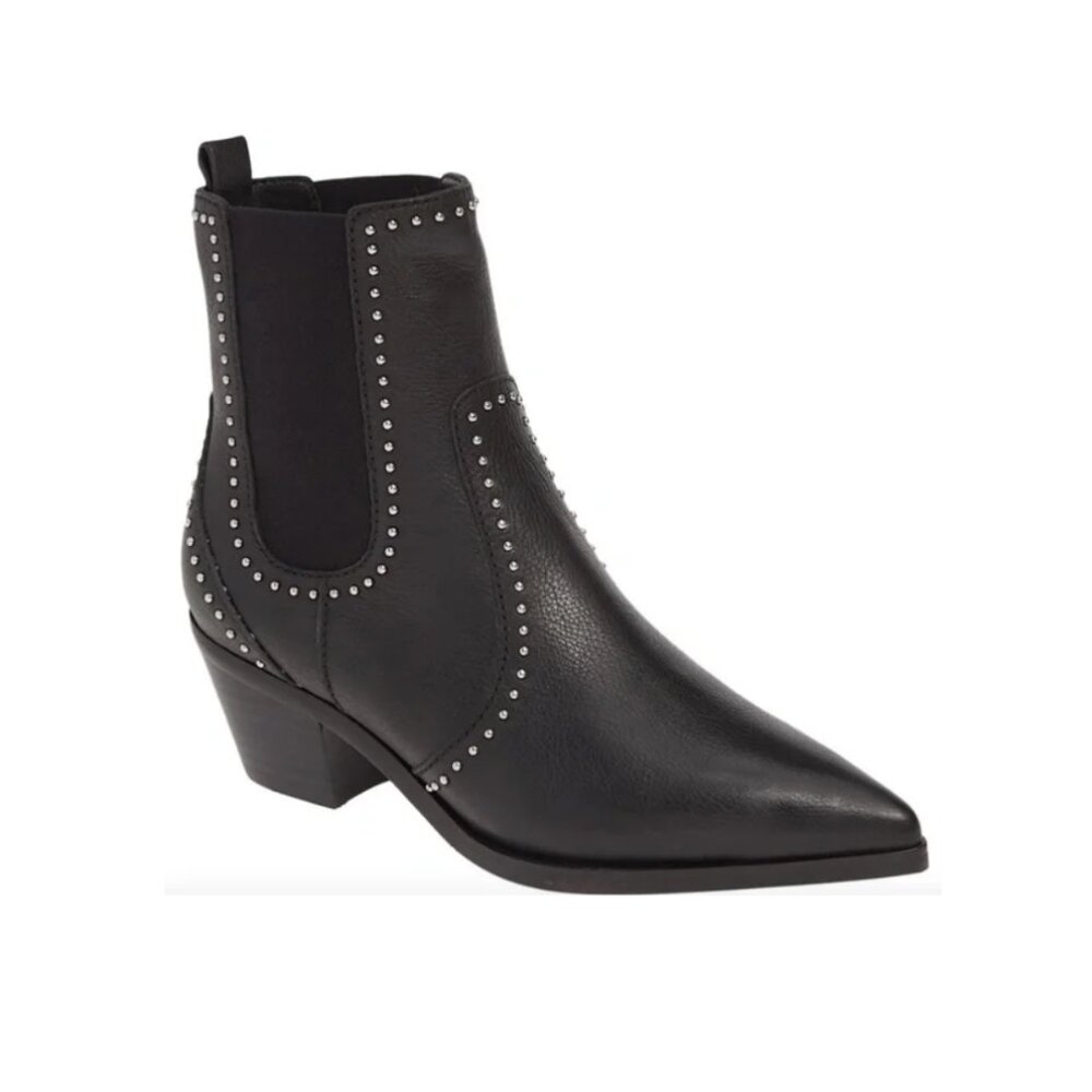 Paige Black Studded Willa Boot size 6.5